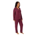 thumbnail image 2 of Dreammark Women's 2-Piece Notch Collar Pajama Set, 2 of 12