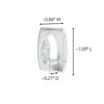 thumbnail image 2 of Command Mini Wall Hooks, Clear 48 Hooks + 48 Command Strips, 2 of 8