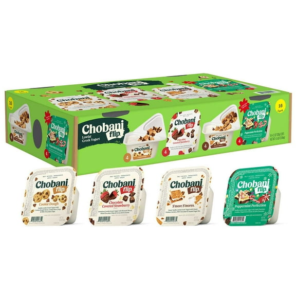 Chobani Flip Lowfat Greek Yogurt Variety Pack, 4.5 oz., 16 ct., Choose Flavor