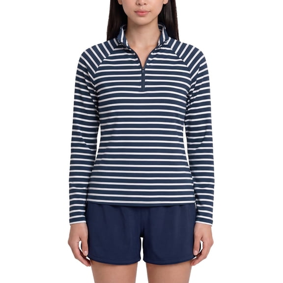 Lands' End Women's Quarter Zip Rashguard