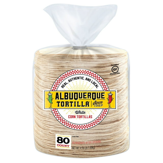 Albuquerque Tortilla Company 5.5" White Corn Tortillas, 80 ct.