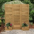 thumbnail image 4 of Yardistry Fusion 3-Panel Cedar Planter Screen, Natural Brown, 4 of 6