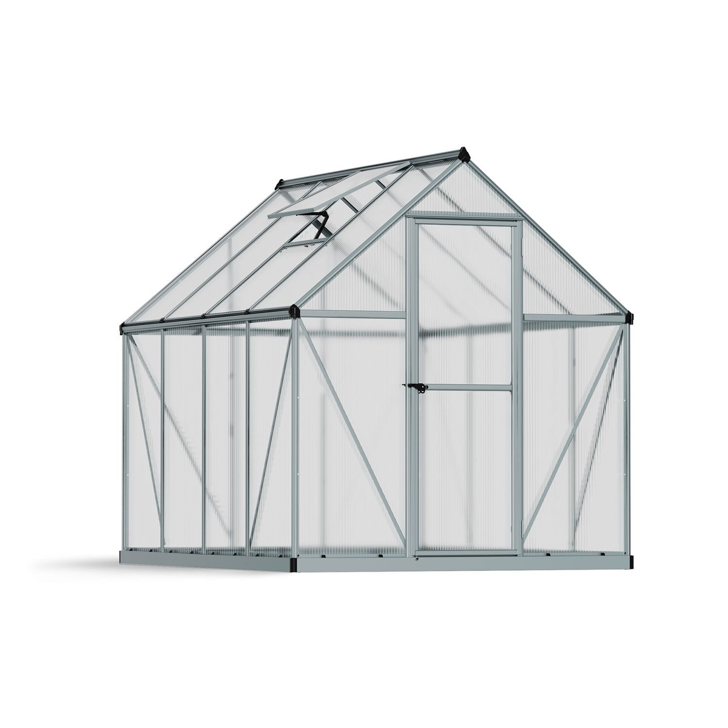 Palram - Canopia Nature 6' x 8' Greenhouse - Silver Frame - Twin