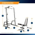 thumbnail image 3 of Marcy Pro Deluxe Cage System with Weight Lifting Bench, 3 of 9
