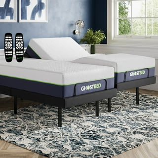 GhostBed Medium Hybrid Mattress and Adjustable Base Set