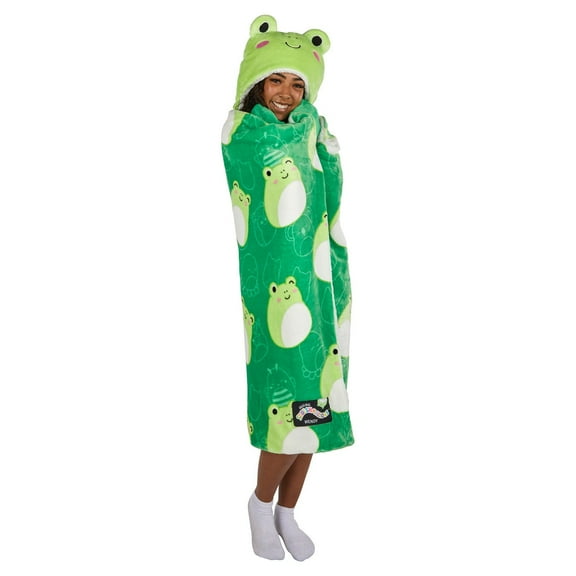 Kids Licensed 40" x 50" Hooded Throw with Sherpa Lining