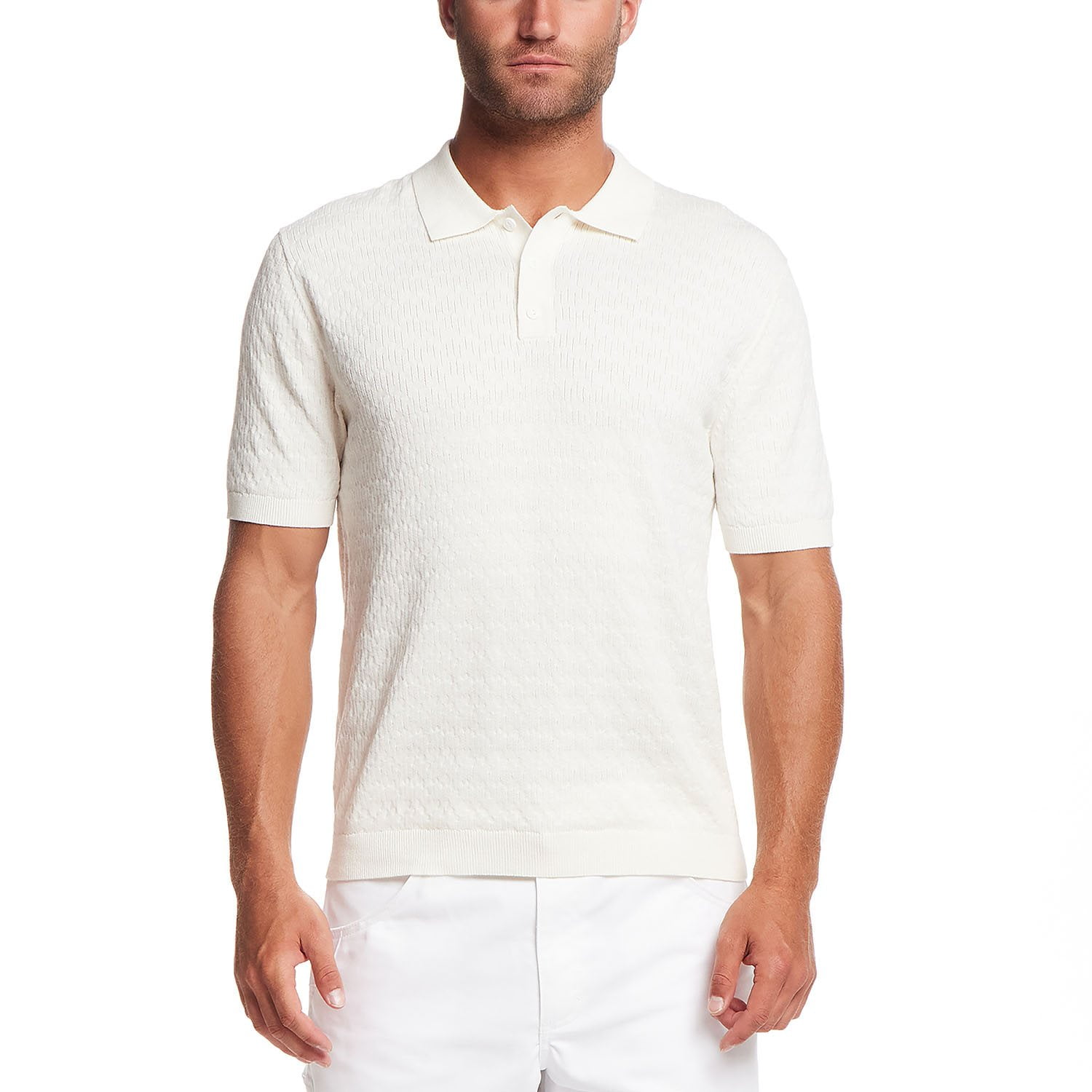 WP Weatherproof Men's Staggered Rib Short Sleeve Polo - Samsclub.com