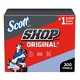 thumbnail image 1 of Scott Shop Towels Original, Pop-Up Dispenser Box 200 Sheets/Box, 1 of 6