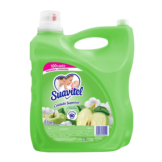 Suavitel Fabric Conditioner, Fresh Apple, 1 pack, 8 Liters/235 Loads