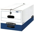thumbnail image 1 of Bankers Box LIBERTY Heavy-Duty Strength Storage Box, White/Blue Letter, 12/Carton, 1 of 8