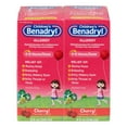 thumbnail image 1 of Children's Benadryl Antihistamine Allergy Liquid, Cherry, 8 fl. oz., 2 pk., 1 of 7