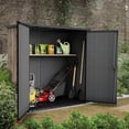thumbnail image 10 of Keter Signature Collection Vertical XL Resin Outdoor Storage Shed, Pine, 10 of 15