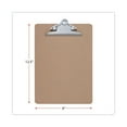 thumbnail image 3 of Universal Hardboard Clipboard, 1.25" Clip Capacity, Brown, 3/Pack, Various Sizes, 3 of 7
