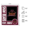 thumbnail image 3 of Logo Brands Shaw Bears 60"x70" Super Plush Blanket, 3 of 6