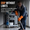 thumbnail image 3 of Simpli-Magic Industrial Orange Nitrile Gloves, 100-Count, 3 of 8