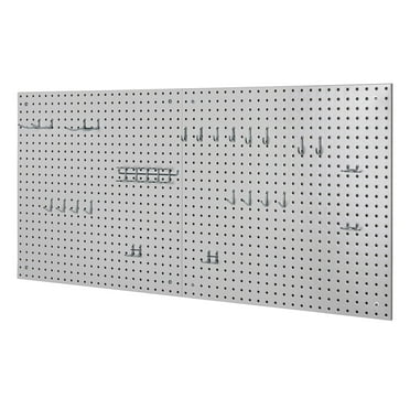 Seville Classics UltraHD 2-Piece Pegboard Set with 23 Piece Hook Assortment, 24" L x 24" W