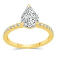 thumbnail image 1 of 1.00 CT. T.W.  Diamond Grand Pear Shaped Composite Engagement Ring in 14K Gold, 1 of 8