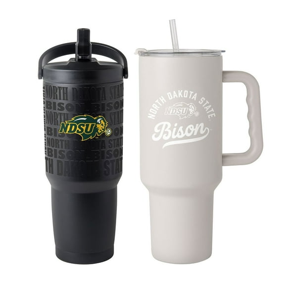 Logo Brands North Dakota State Bison Stainless Steel Tumbler Set