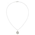 thumbnail image 2 of Diamond Cut Halo Flower Necklace in 14K Gold, 2 of 5