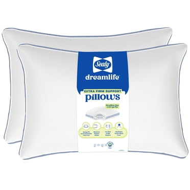 Sealy Dreamlife 2-Pack Extra Firm Support Foam Core Pillow, Assorted Sizes