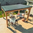 thumbnail image 2 of Backyard Discovery Arcadia Cedar Gazebo with PowerPort, Choose Size, 2 of 14