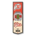 thumbnail image 1 of YouTheFan Utah Utes 6"x19" 3D Stadium View Banner, 1 of 6