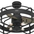 thumbnail image 15 of Hunter 27 inch Circulus Matte Black Caged Ceiling Fan with LED Light Kit and Handheld Remote, Black, 15 of 15