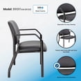 thumbnail image 7 of BOSS Office Fabric Upholstered Steel Frame Guest Arm Chair, 7 of 7