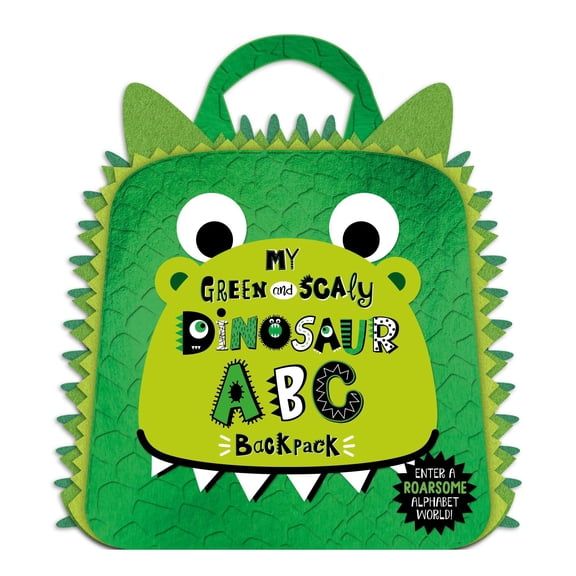 My Green and Scaly Dinosaur ABC Backpack by Alice Fewery, Board Book