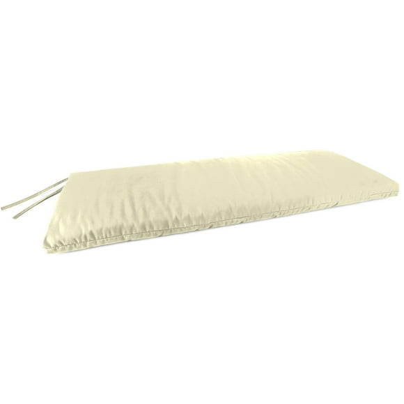 Sunbrella 48" x 18" Rectangular Knife Edge Outdoor Settee Swing Bench Cushion with Ties, Choose Color