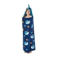 thumbnail interactive-video image 1 of Member's Mark 100% Cotton Kids' Hooded Towel With Hand Pockets, 1 of 5