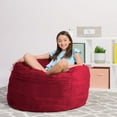 thumbnail image 5 of Comfy Sacks Kids 3’ Memory Foam Bean Bag Chair, Choose Color, 5 of 6