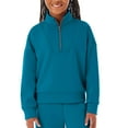 thumbnail image 1 of Member's Mark Girls Double Knit Sandwash Quarter Zip, 1 of 6