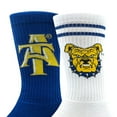 thumbnail image 1 of North Carolina A&T State Adult 2-Pack Crew Socks, 1 of 3