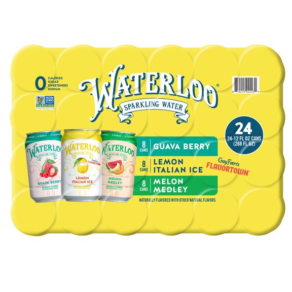 Waterloo Sparkling Water Variety Pack, 12 fl. oz., 24 pk.