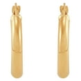 thumbnail image 5 of High Polish Round Tube Hoop Earrings in 14K Gold, 5 of 5