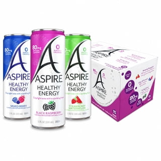 Aspire Healthy Energy Drinks Variety Pack, 12 fl. oz., 15 pk.