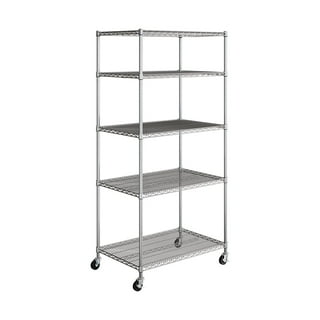 Seville Classics UltraDurable 5-Tier NSF Steel Shelving, 36" W x 24" D x 76" H