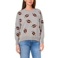 thumbnail image 1 of Vince Camuto Women's Game Day Crewneck Sweater, 1 of 4