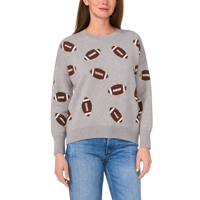 Vince Camuto Women's Game Day Crewneck Sweater