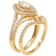 thumbnail image 2 of 1.00 CT. T.W. Marquise Diamond Engagement Ring and Band in 14K Gold, 2 of 2