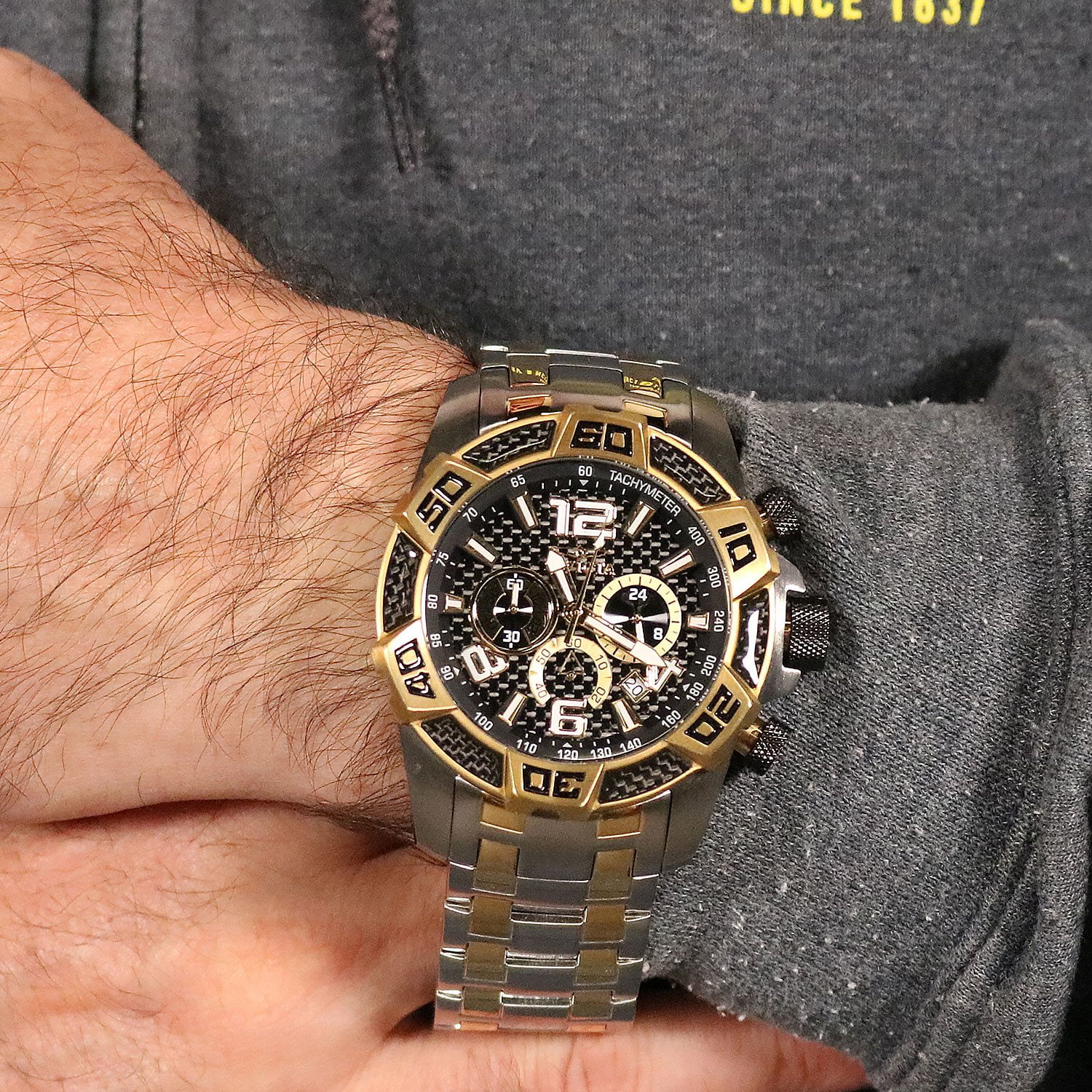 Invicta MLB Brewers Pro Diver 50mm Quartz Chrono Watch NEW Invicta Men main image 2