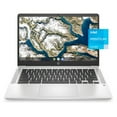 thumbnail image 1 of HP 14" Full HD Chromebook - Intel Pentium Silver N5030 - 4GB Memory - 64GB eMMC - 2nd Year Care Pack Warranty - Chrome OS, 1 of 8