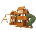 thumbnail image 9 of KidKraft Paramount Wooden Swing Set with Two Clubhouses, 9 of 10