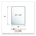 thumbnail image 7 of Floortex Cleartex Ultimate Polycarbonate Chair Mat For Low/Medium Pile Carpet, 35 x 47, 7 of 9