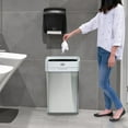 thumbnail image 8 of Clorox 13 Gallon Open Top Stainless Steel Trash Can with Anti-Microbial Odor Protection  Including GLAD 45ct 13 Gallon Bags, 8 of 8