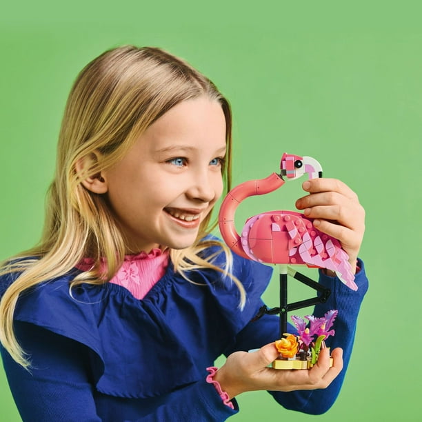 LEGO Creator 3 in 1 Wild Animals: Pink Flamingo Toy, 288 pcs