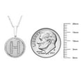 thumbnail image 5 of Diamond Initial Pendant Necklace in Sterling Silver, 5 of 5