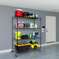 thumbnail image 10 of Seville Classics MEGA RACK 4-Tier NSF Steel Wire Shelving, 60" x 24" x 76" H, 10 of 17