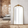 thumbnail image 1 of Azalea Park Filigree Floor Mirror, Gold Metal Frame, 1 of 9